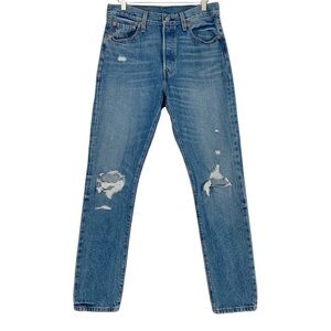 Levi's 501 High Waist Distressed Jeans Size 29